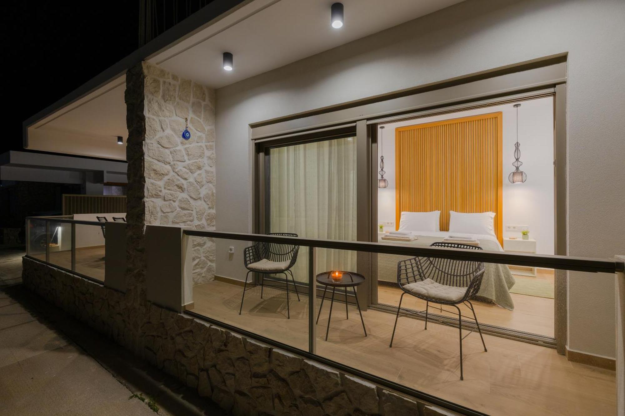 הוילה ארכאנגלוס Ikia Seascape At Stegna מראה חיצוני תמונה